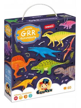 Puzle CzuCzu Dinosaurs 2412, 32 cm x 66 cm, 60 gab., daudzkrāsaina