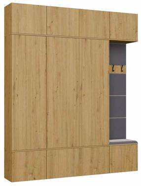 Prieškambario baldų komplektas Haga IV 3SZ1W, vidaus, artisan oak sp.