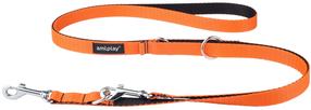 Šuns pavadėlis Amiplay Twist, oranžinė sp., 1-2m x 2cm