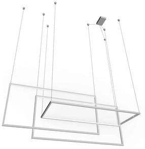 Šviestuvas kabinamas AZzardo Metric AZ2915, LED, 3000 °K, 3 x 45 W, balta sp. / balta sp.