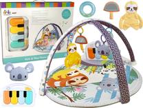 Aktyvumo kilimėlis Lean Toys Kick & Play Koala, 68 cm x 68 cm, įvairių spalvų