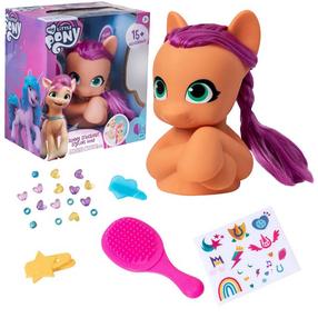 Lėlės galva su priedais Hasbro My Little Pony Sunny Starscout, 17 cm, įvairių spalvų