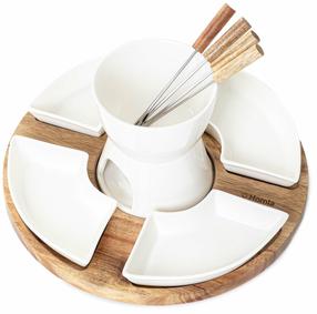 Su žvake kaitinamas fondiu Homla Mooka 213240, 27 cm, balta/rusva