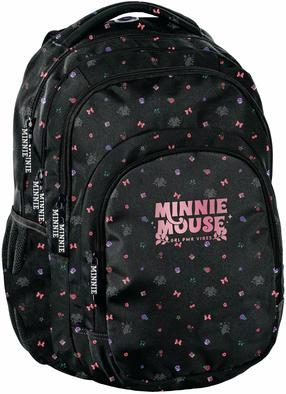 Skolas mugursoma Paso Disney Minnie Mouse, melna krās./rozā krās., 17 cm x 29 cm x 38 cm