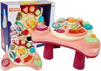 Vaikų žaidimo stalas Lean Toys 3in1 Baby LT8495, 23 cm, rožinė sp./įvairių spalvų