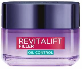 Veido kremas L’Oréal Paris Revitalift Filler Oil Control, 50 ml