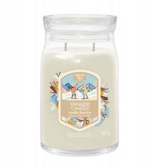 Свеча, ароматическая Yankee Candle Signature vanilla flurries, 60 - 90 час, 567 г, белый цв.