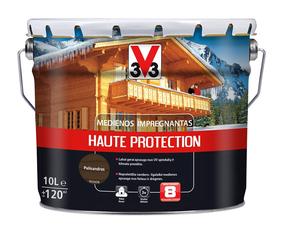 Medienos impregnantas V33 Haute Protection, tamsiai ruda sp./palisandro sp., 10 l
