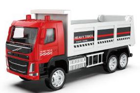 Rotaļu kravas automašīna MSZ Volvo Dump Truck 67374M, balta krās./sarkana krās.