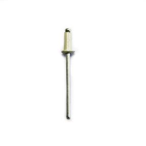 Aliumininės kniedės pusapvale galva Haushalt RAL9010, 3 mm x 6 mm, 50 vnt.