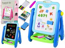 Piešimo lenta, su priedais Lean Toys Painting Art 2in1, 41 cm, mėlyna sp.