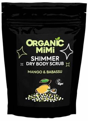 Kūno šveitiklis, sausos tekstūros Organic Mimi Shimmer Mango & Babassu, 150 g