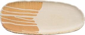 Taldrik serveerimine Verlo Samto, 35 cm x 15 cm x 2 cm, kreemjasvalge