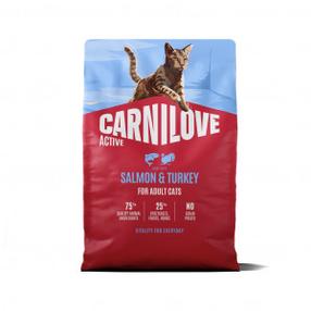Sausas kačių maistas Carnilove Active Salmon & Turkey, 2 kg