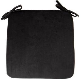 Kėdžių pagalvėlė Home4you Velvet P0005289, juoda sp., 39 cm x 39 cm