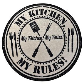 Kilimas Conceptum Hypnose My Kitchen 882CHL1077, įvairių spalvų, 140 cm x 140 cm