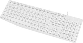 Vadu datora tastatūra Natec Nautilus NKL-1951, Angļu (US), balta krās.