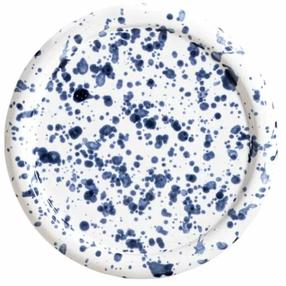Lėkštė desertinė Homla Wilora, 21 cm x 21 cm, mėlyna sp./balta sp.