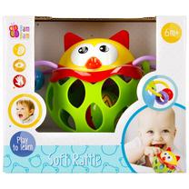 Barškutis BamBam Soft - Cat, įvairių spalvų