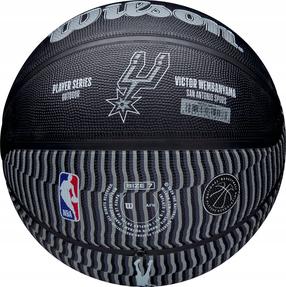 Korvpalli pall Wilson NBA Player Icon Victor Wembanyama, 7 suurus, must v.