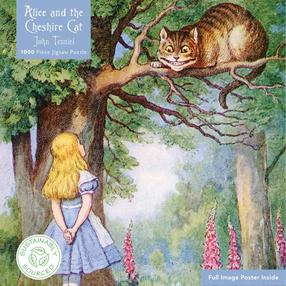 Dėlionė Alice And The Cheshire Cat, 51 cm x 73.5 cm, 1000 vnt., įvairių spalvų