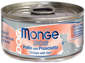 Влажный корм для собак Monge Dog, курица/свинина, 0.095 кг