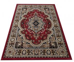 Vaip sise Alfa 06, punane v./pruun v., 350 cm x 250 cm