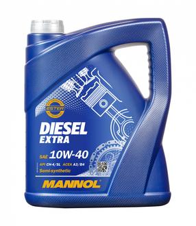 Mootoriõli Mannol Diesel Extra 10W - 40, poolsünteetiline, 5 l