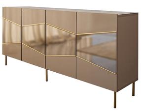 Kumode Kalune Design Nice, zelta krās./bronzas krās., 80 cm x 180 cm x 40 cm