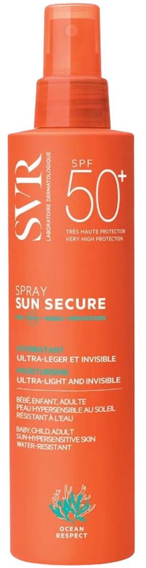Спрей для ухода за загаром для тела/для лица SVR Sun Secure Hydrating SPF50+, 200 мл