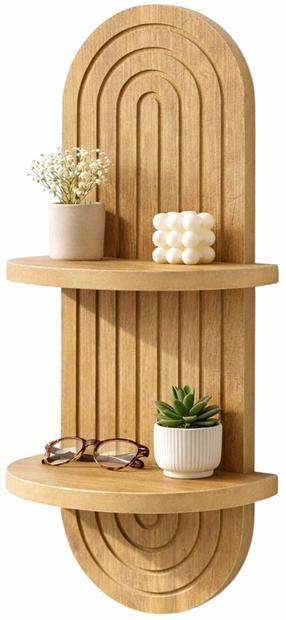 Настенная полка Kalune Design Artmtkwll2, дубовый цв., 70 см x 20 см x 13 см