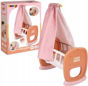 Кукольная кровать Smoby Baby Nurse 220391, белый цв./розовый цв.