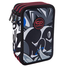 Пенал, c аксессуарами CoolPack Jumper 3 Street Art, 19.5 см x 12.5 см, белый цв./черный цв./красный цв.