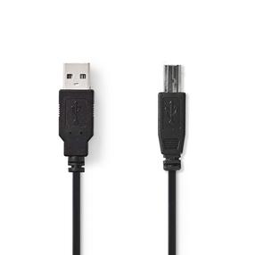 Kabelis Nedis USB Type A - USB Type B USB Type A Male Male (vyriška), USB Type B Male (vyriška), 3 m, juoda sp.