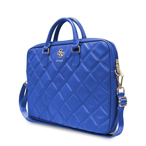 Nešiojamų kompiuterių krepšys Guess Quilted 4G, mėlyna, 15-16"