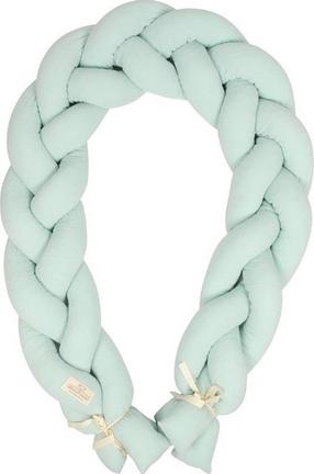 Защитный бортик BabyMatex Muslin 33, мятный (mint) цв., 200 см x 30 см
