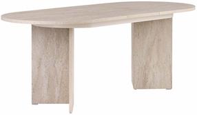 Valgomojo stalas išskleidžiamas Nordure Sorell, travertine sp., 160 - 200 cm x 90 cm x 75 cm