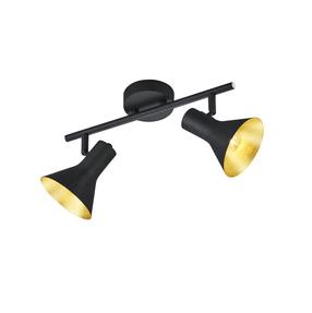 Šviestuvas nukreipiamasis Reality Nina R80162002, E14, 2 x 40 W, aukso sp./juoda sp. / juoda sp.