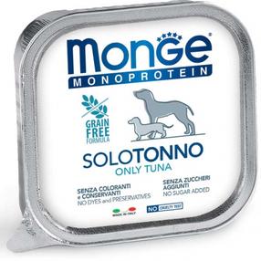 Šlapias šunų maistas Monge Monoprotein, tunas, 0.15 kg