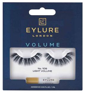 Priklijuojamos blakstienos Eylure Volume No.109, 1 ml, juoda sp.