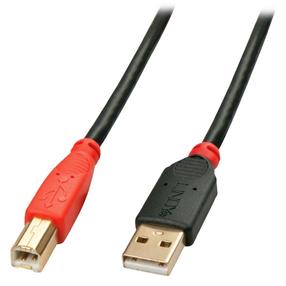 Кабель Lindy USB-A - USB-B 42761 USB, USB-B, 10 м, черный цв./красный цв.