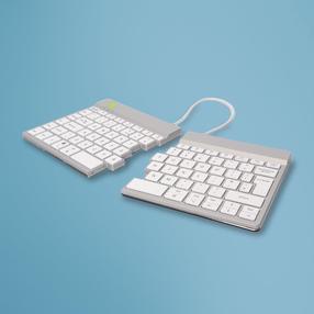 Juhtmevaba arvutiklaviatuur R-Go Tools RGOSBUKWLWH RGOSBUKWLWH, Inglise (UK), valge v.