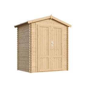 Sodo namelis, su grindimis Timbela M367F1+M367G, 136 cm x 196 cm x 224 cm, ruda sp.