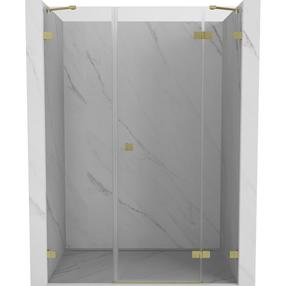 Dušas durvis Mexen Lunar Right, 125 cm x 200 cm, zelta krās./rūdītais
