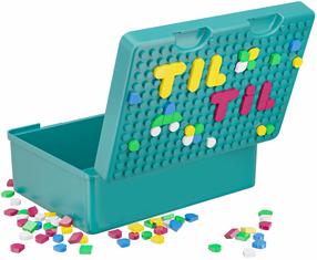 Konteiners pārtikai Wessper Til Til WES350-TQ, 1.27 l, 16.5 cm x 11.8 cm, zila krās./daudzkrāsaina