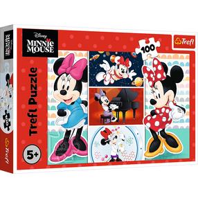 Dėlionė Trefl Minnie Mouse Amusing Minnie, 27.5 cm x 41 cm, 100 vnt., įvairių spalvų