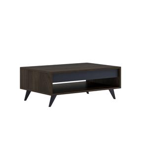 Kavos staliukas Kalune Design Century, riešuto sp., 90 cm x 60 cm x 38 cm