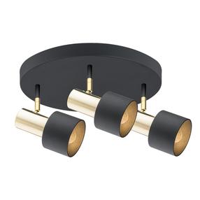 Lampa griesti Argon Doria 6006, E27, 3 x 15 W, zelta krās./melna krās. / melna krās.