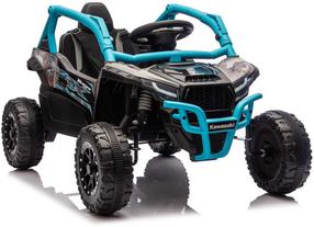 Laste elektriline buggy-auto Lean Cars Kawasaki JS330, sinine v.