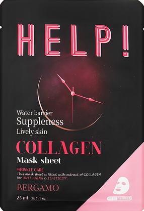 Sejas maska Bergamo Help! Collagen, 25 ml